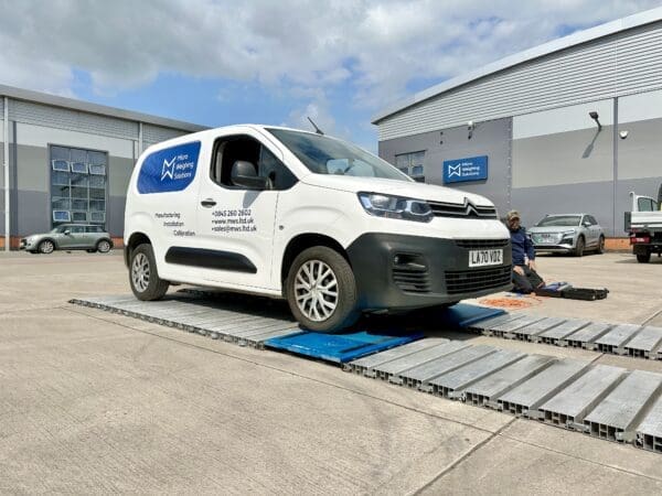 portable axle weigh pads