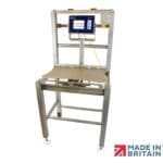 MCN 6000 Hygenic stainless steel weighing station, designed for takeaway weighing. Manufactured in the UK by MWS.