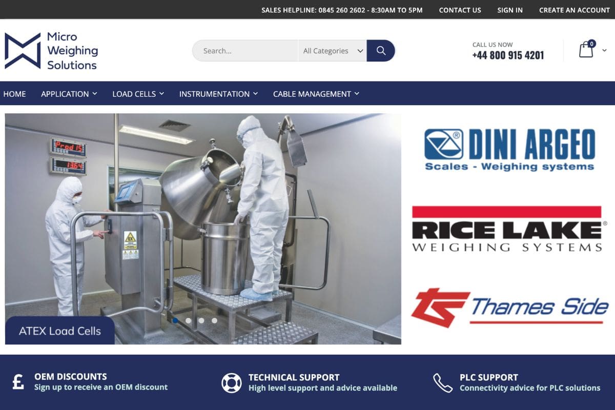MWS launches automation website for OEMs to build their own weighing and automation systems