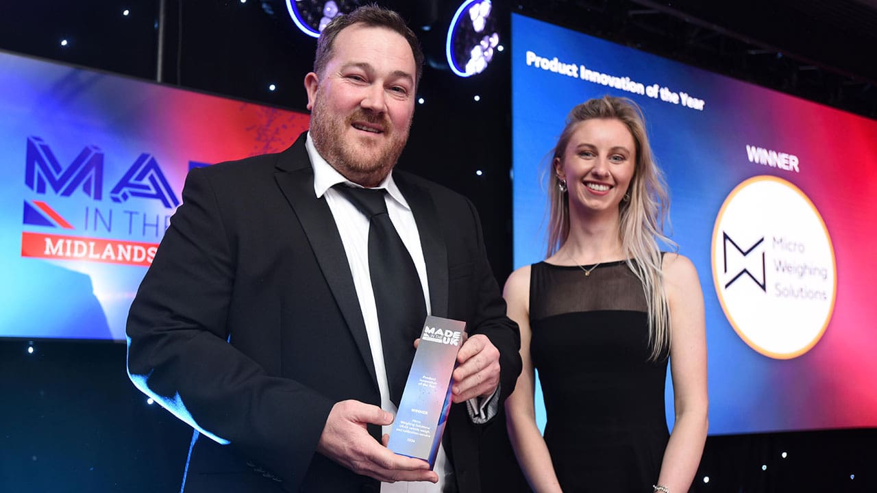 Micro Weighing Solutions Wins Product Innovation of the Year at Made in the Midlands Awards 2026